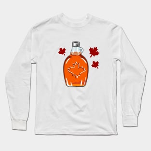 Super Canadian Maple Syrup Bottle Long Sleeve T-Shirt